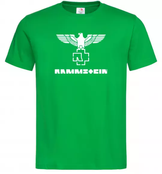 Мужская футболка Rammstein logo Зеленый фото