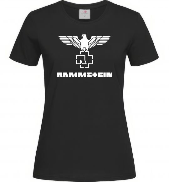 Жіноча футболка Rammstein logo Чорний фото