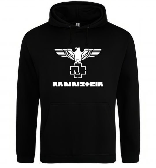 Чоловіча толстовка (худі) Rammstein logo Чорний фото