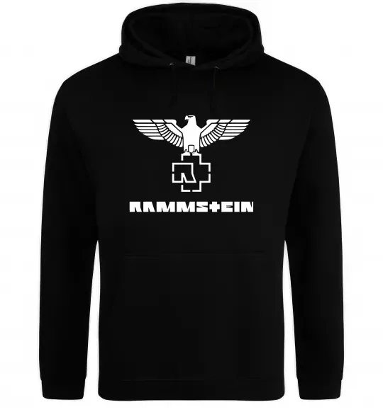 Чоловіча толстовка (худі) Rammstein logo Чорний фото