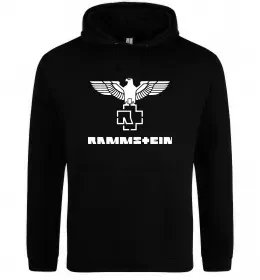 Чоловіча толстовка (худі) Rammstein logo Чорний фото
