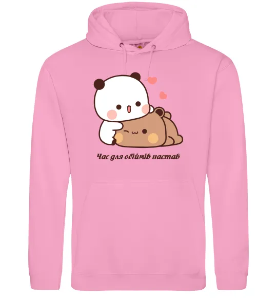 Чоловіча толстовка (худі) Час для обіймів настав Рожевий фото