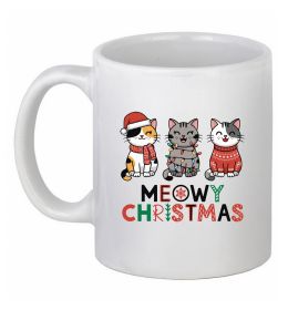 Чашка керамічна Meowy Christmas