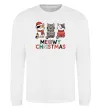 Світшот Meowy Christmas Білий фото