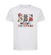 Детская футболка Meowy Christmas Белый фото