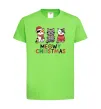 Детская футболка Meowy Christmas Лаймовый фото