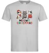 Мужская футболка Meowy Christmas Серый Мужская футболка Meowy Christmas Серый фото