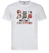 Мужская футболка Meowy Christmas Белый Мужская футболка Meowy Christmas Белый фото