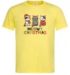 Мужская футболка Meowy Christmas Лимонный Мужская футболка Meowy Christmas Лимонный фото
