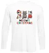 Лонгслив Meowy Christmas Белый фото