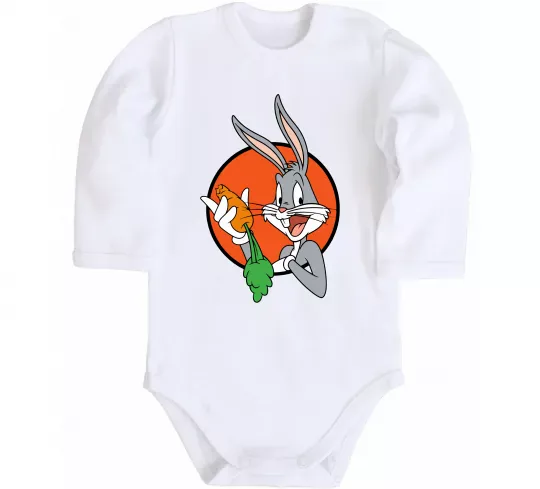 Детский боди Bugs Bunny Белый фото