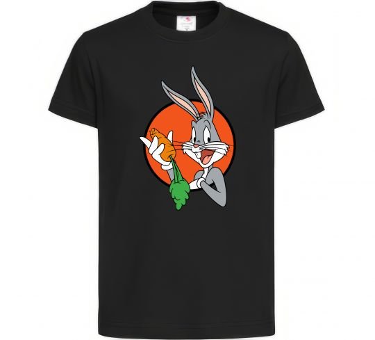 Дитяча футболка Bugs Bunny Чорний фото