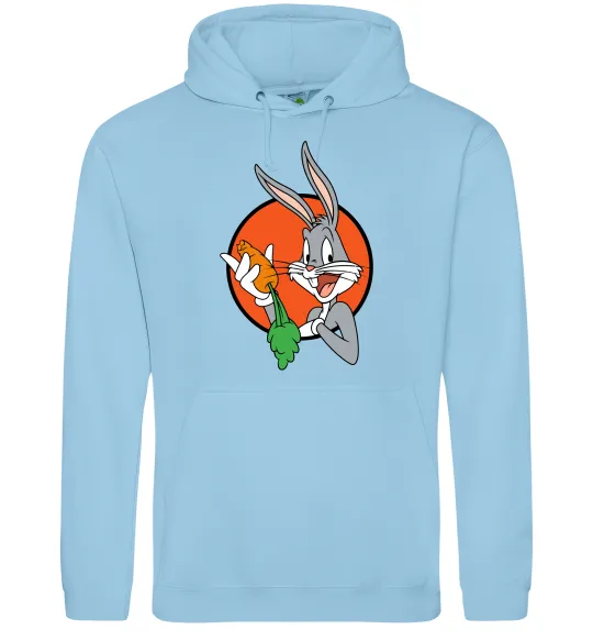 Чоловіча толстовка (худі) Bugs Bunny Блакитний фото