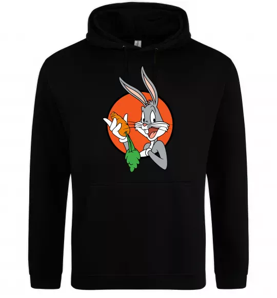 Женская толстовка (худи) Bugs Bunny Черный фото