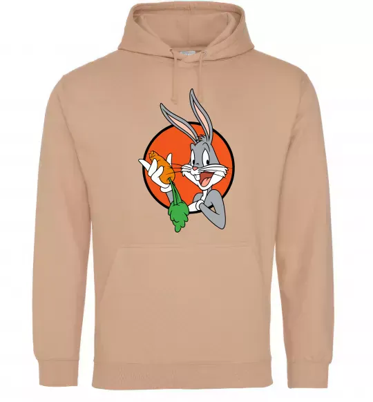 Женская толстовка (худи) Bugs Bunny Песочный фото