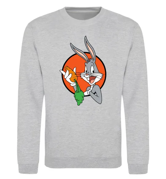 Світшот Bugs Bunny Сірий меланж фото
