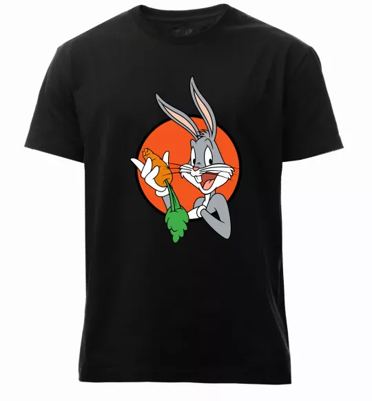Мужская премиум футболка Bugs Bunny Черный фото