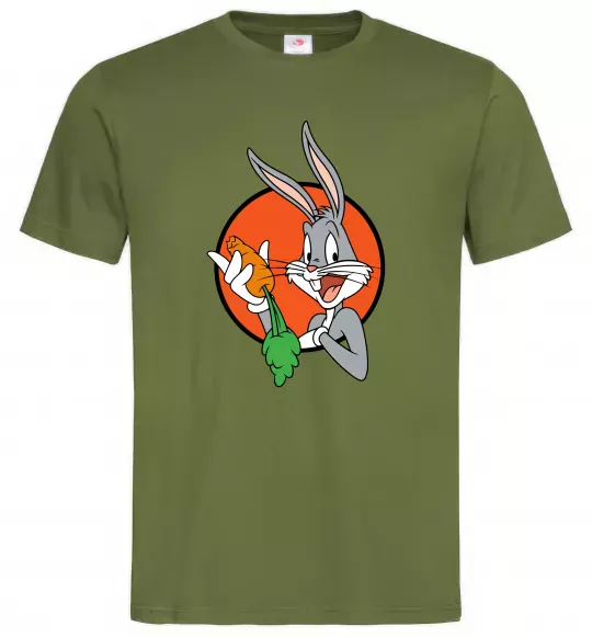 Мужская футболка Bugs Bunny Оливковый фото