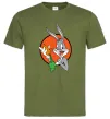 Мужская футболка Bugs Bunny Оливковый фото