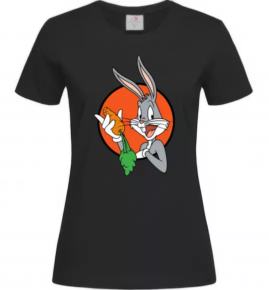 Женская футболка Bugs Bunny Черный фото