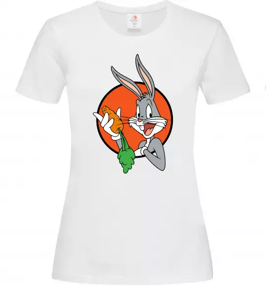 Женская футболка Bugs Bunny Белый фото