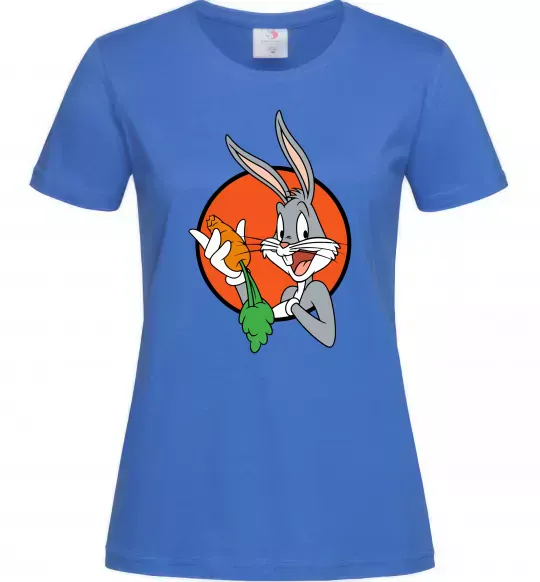 Женская футболка Bugs Bunny Ярко-синий фото