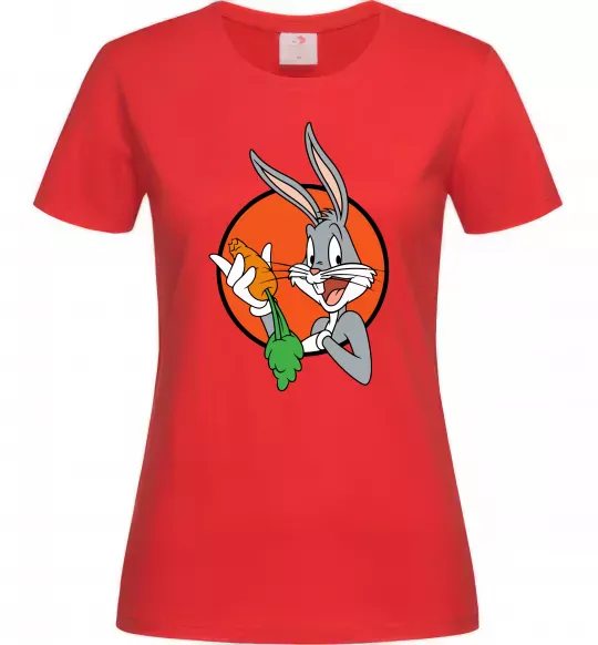 Женская футболка Bugs Bunny Красный фото