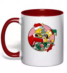 Чашка з кольоровою ручкою