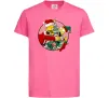 Дитяча футболка Гомер та Барт Новий Рік Яскраво-рожевий фото