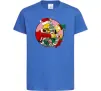 Дитяча футболка Гомер та Барт Новий Рік Яскраво-синій фото