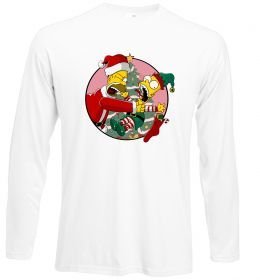 Лонгслив Гомер та Барт Новий Рік