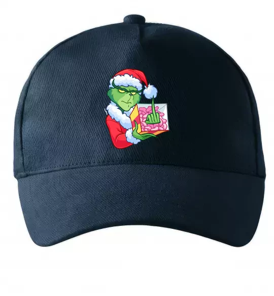 Кепка Грінч подарунок Темно-синій фото