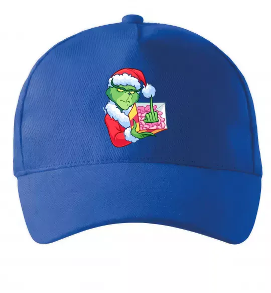 Кепка Грінч подарунок Яскраво-синій фото