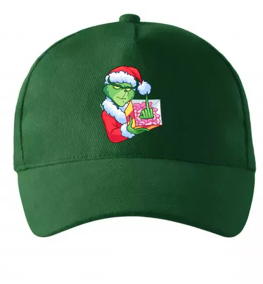 Кепка Грінч подарунок Темно-зелений фото