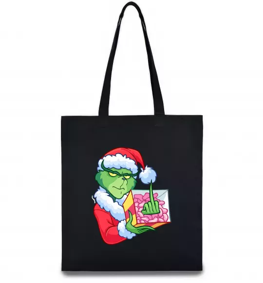 Эко-сумка Грінч подарунок Черный фото