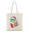 Эко-сумка Грінч подарунок Бежевый фото