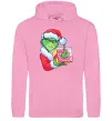 Жіноча толстовка (худі) Грінч подарунок Рожевий фото