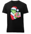 Мужская премиум футболка Грінч подарунок Черный фото