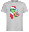 Мужская футболка Грінч подарунок Серый Мужская футболка Грінч подарунок Серый фото