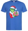 Мужская футболка Грінч подарунок Ярко-синий Мужская футболка Грінч подарунок Ярко-синий фото