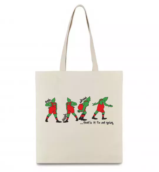 Еко-сумка Грінч ooh ah mhm Бежевий фото