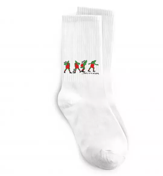 Шкарпетки Грінч ooh ah mhm Білий фото