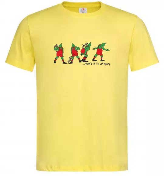 Мужская футболка Грінч ooh ah mhm Лимонный фото