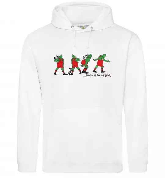 Чоловіча толстовка (худі) Грінч ooh ah mhm Білий фото