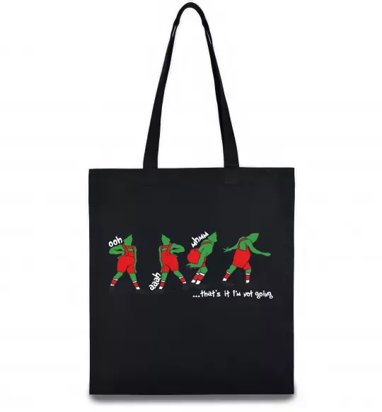 Еко-сумка Грінч ooh ah mhm Чорний фото