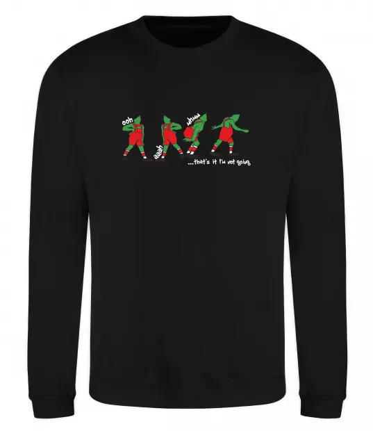 Свитшот Грінч ooh ah mhm Черный фото