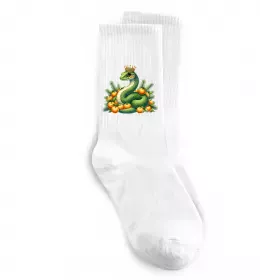 Носки Змія з мандаринками Белый фото