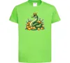 Детская футболка Змія з мандаринками Лаймовый Детская футболка Змія з мандаринками Лаймовый фото