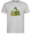 Чоловіча футболка Змія з мандаринками Сірий Чоловіча футболка Змія з мандаринками Сірий фото