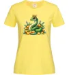Жіноча футболка Змія з мандаринками Лимонний Жіноча футболка Змія з мандаринками Лимонний фото